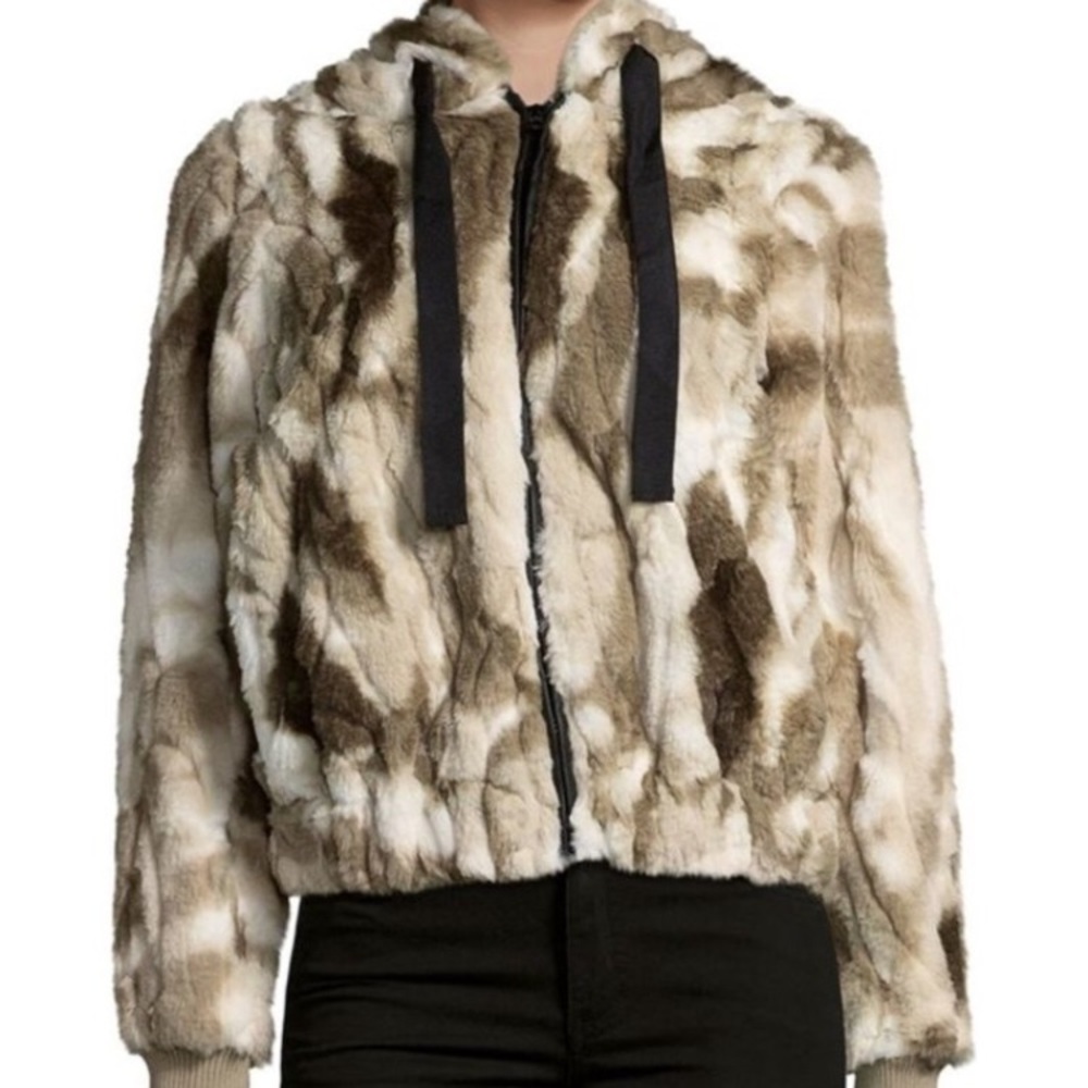 C&C Faux Fur hooded Jacket